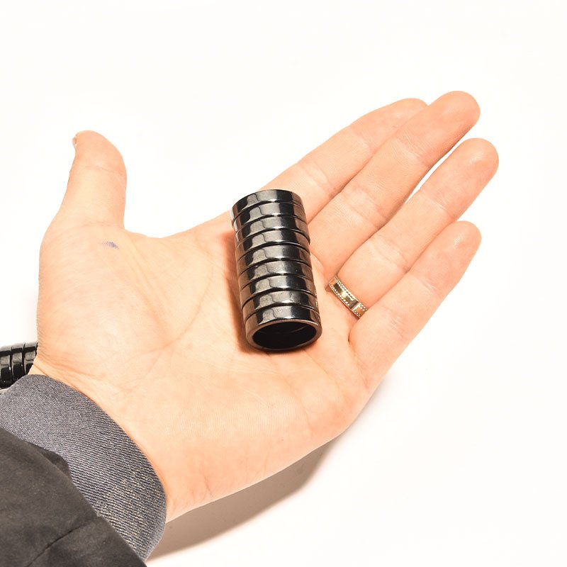 Magnetic Ring 6T Flat Hematite Ring/Magnetic Ring Ring/Magnetic Bracelet