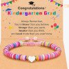 Little girl's colorful soft pottery birthday gift bracelet, love cross bracelet accessory