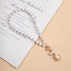 Temperament diamond shaped imitation pearl bead light luxury accessory new high-end autumn and winter sweater chain