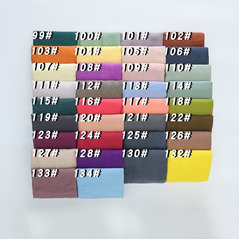 Monochrome cotton and linen headscarf scarf