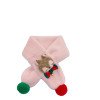 Autumn and winter children's scarves, Christmas plush scarves, warm imitation rabbit fur, cute cartoon scarves for boys and girls