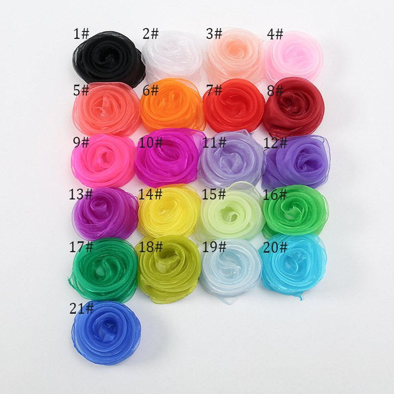 Kindergarten performance, dance performance, small scarves, square scarves, Orff music teaching aids, candy colored solid color scarves