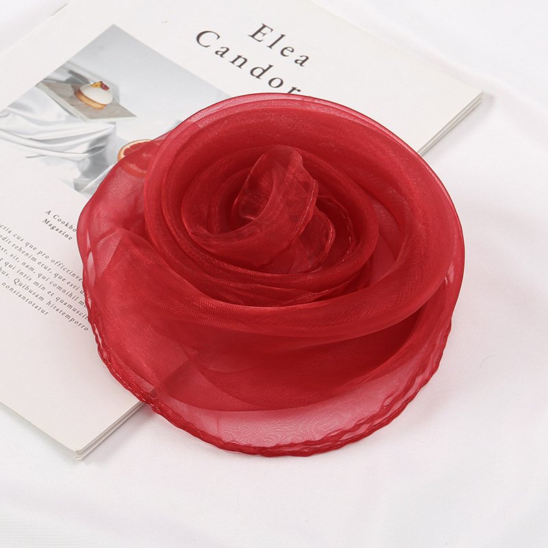 Kindergarten performance, dance performance, small scarves, square scarves, Orff music teaching aids, candy colored solid color scarves