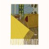 Winter print imitation cashmere scarf, women's tassel, European and American winter warm scarf, classic and versatile oil painting series