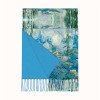 Winter print imitation cashmere scarf, women's tassel, European and American winter warm scarf, classic and versatile oil painting series