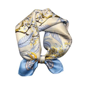 12mm silk small square scarf, 53mm silk scarf, machine edge versatile accessory, headband, printed scarf, scarf