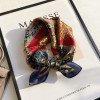 12mm silk small square scarf, 53mm silk scarf, machine edge versatile accessory, headband, printed scarf, scarf