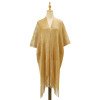 Gold wire loose sun protection cover, dress, vacation hollow bikini, seaside swimsuit, shawl