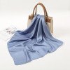 Solid color scarf, women's imitation silk small square scarf, 70cm European and American basic style, paired with shirt, professional scarf, tied hair