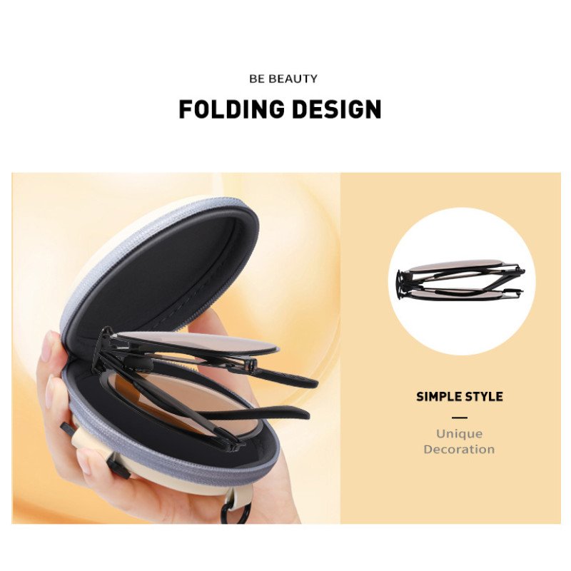 Folding metal glasses, fashionable and lightweight sunglasses BY8107
