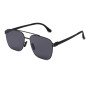 Nylon fashion black metal frame sunglasses ultra-thin men's driving sunglasses for sun shading and UV protection