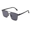 Nylon fashion black metal frame sunglasses ultra-thin men's driving sunglasses for sun shading and UV protection