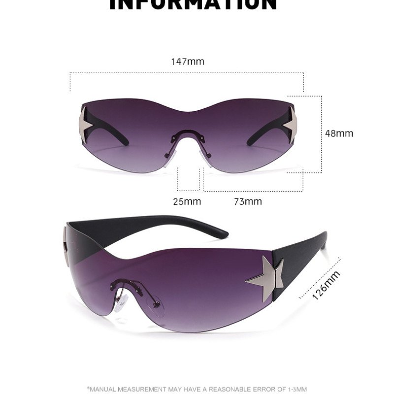 Adult sunglasses fashion frameless trendy sunglasses wholesale DJ1001