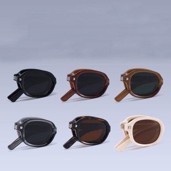 Small frame folding sunglasses, UV resistant polarized folding sunglasses, personalized PC sunglasses, trendy CD005