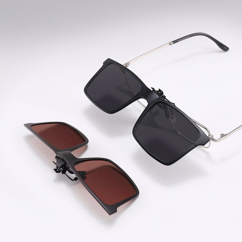 Foldable eyeglass clip, sunglasses, business model, myopia lens clip, driving specific folding clip, SSS20