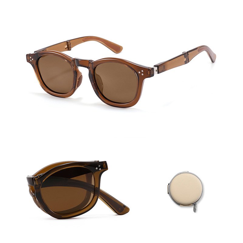 Folding polarized sunglasses, outdoor sunshade personalized sunglasses, UV resistant driving glasses CD014