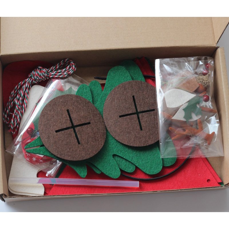 Christmas parent-child DIY material package set, Christmas decoration non-woven DIY material set