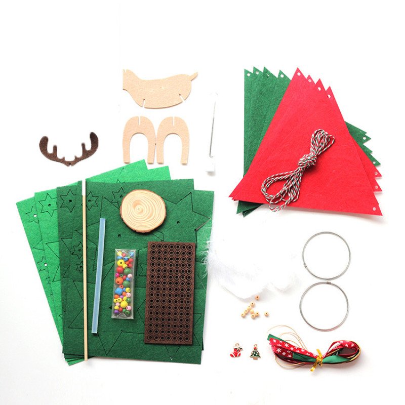 Christmas parent-child DIY material package set, Christmas decoration non-woven DIY material set