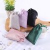 Velvet drawstring bag jewelry storage packaging bag ready for printing logo velvet drawstring pocket small cloth bag