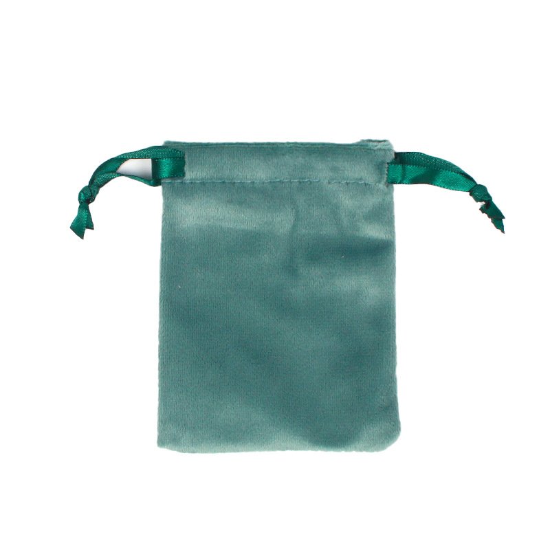 Velvet drawstring bag jewelry storage packaging bag ready for printing logo velvet drawstring pocket small cloth bag