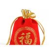 Red gold-mouth velvet drawstring bag, small cloth bag 7*9, LOGO jewelry velvet bag stamp bag