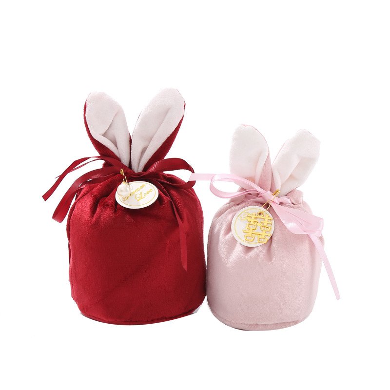Wedding candy bag, velvet candy bag, wedding souvenir bag, Easter bunch pocket, Christmas Eve apple bag