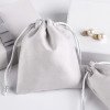 Jewelry storage bag, sheepskin drawstring pocket, microfiber drawstring jewelry bag, soft and printable