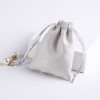 Jewelry storage bag, sheepskin drawstring pocket, microfiber drawstring jewelry bag, soft and printable