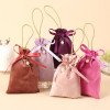 Velvet wedding souvenirs, candy gift bundle bag, hand-held packaging bag, jewelry storage, wedding candy bag