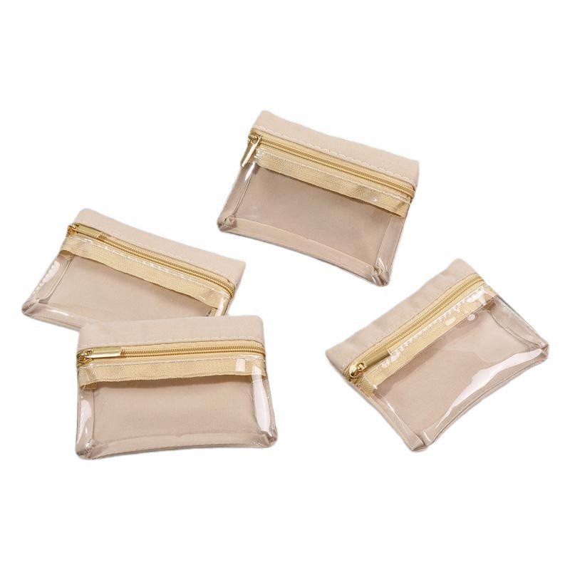 Mini jewelry storage bag, earrings, rings, bracelets, jewelry storage and organization, transparent travel jewelry coin zipper bag