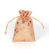 Hot stamping Christmas burlap bag drawstring drawstring packaging bag Christmas gift candy bag
