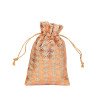 Hot stamping Christmas burlap bag drawstring drawstring packaging bag Christmas gift candy bag
