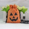 Halloween burlap bag in stock, pumpkin lantern gift bag, gift Christmas burlap bag
