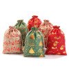 Large gilding Christmas bag cotton glove Christmas candy gift gift storage bag in stock
