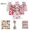 Christmas Gift Bag Countdown Advent Calendar Gift Packaging Bag Candy Storage Bunch Christmas Bag Set