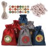 Christmas Gift Bag Countdown Advent Calendar Gift Packaging Bag Candy Storage Bunch Christmas Bag Set