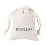 Canvas cotton bag Drawstring cotton and linen drawstring storage bag Drawstring canvas bag can be printed with logo