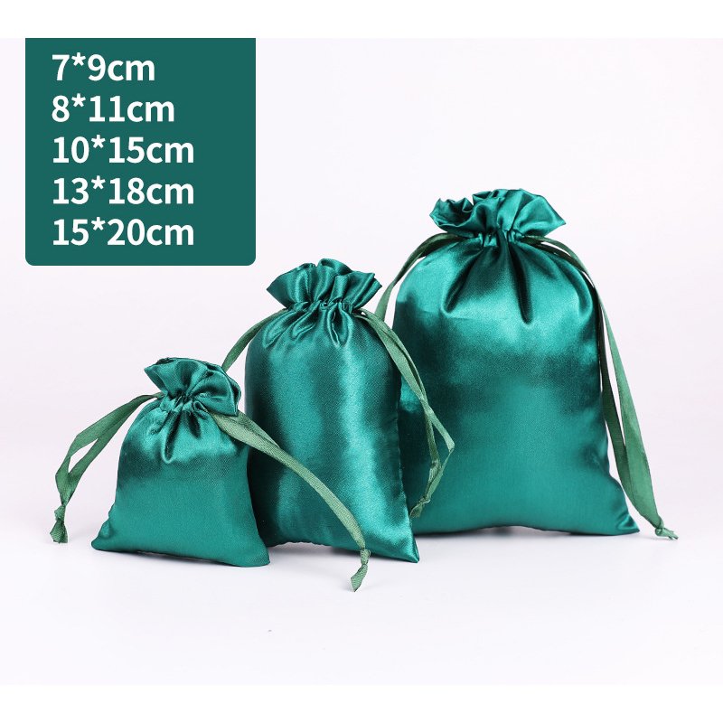 Satin bag wedding gift drawstring drawstring jewelry packaging bag