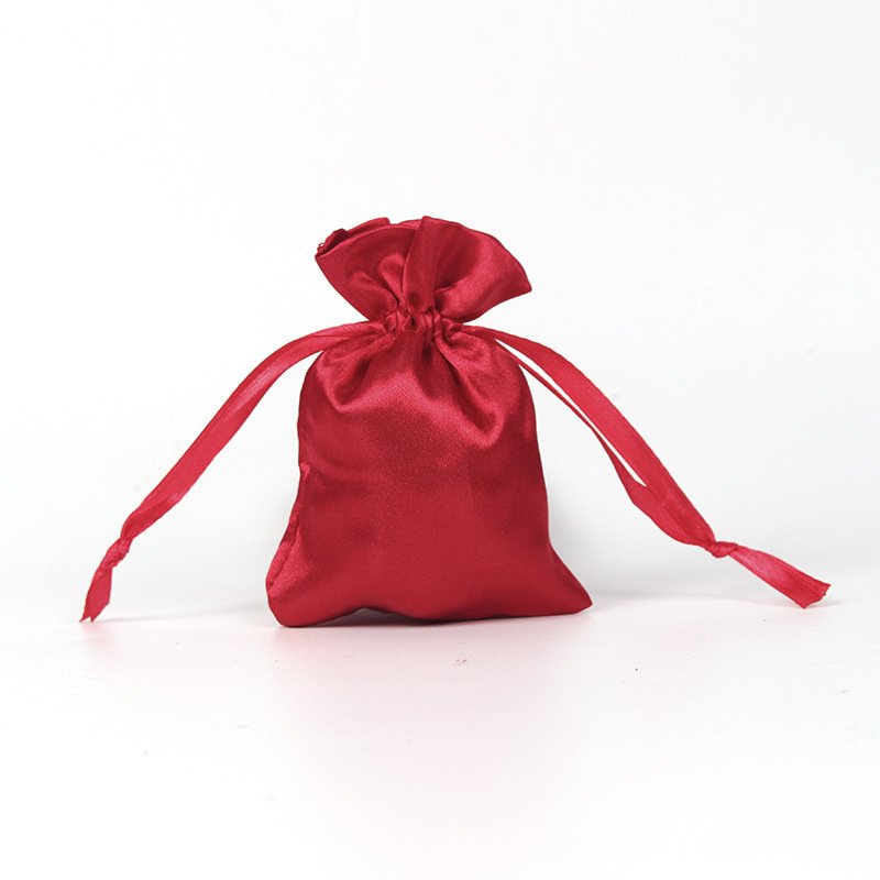 Satin bag wedding gift drawstring drawstring jewelry packaging bag