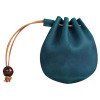 PU leather drawstring closure jewelry packaging bag portable earphone cloth bag change storage packaging bag