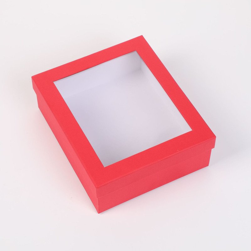 Simple window gift box, exquisite gift, birthday companion gift box, gift packaging box, transparent sky and earth cover gift box