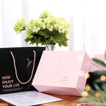 New eternal flower gift box, double-open gift box, handbag, ring box, high-end companion gift box, necklace jewelry box