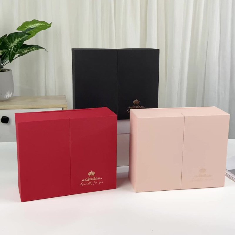 New eternal flower gift box, double-open gift box, handbag, ring box, high-end companion gift box, necklace jewelry box