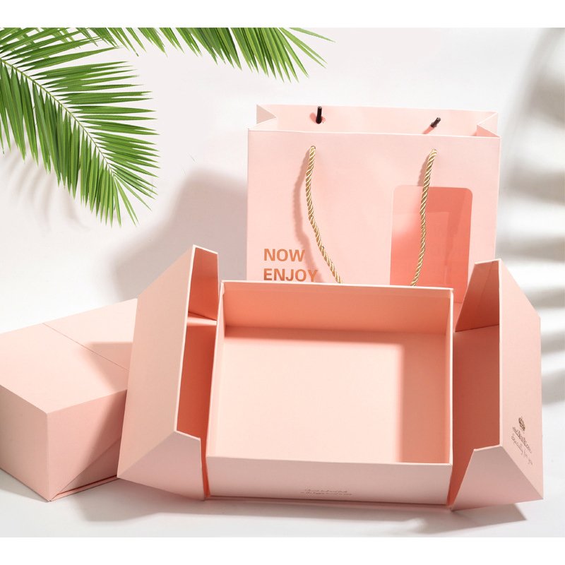 New eternal flower gift box, double-open gift box, handbag, ring box, high-end companion gift box, necklace jewelry box