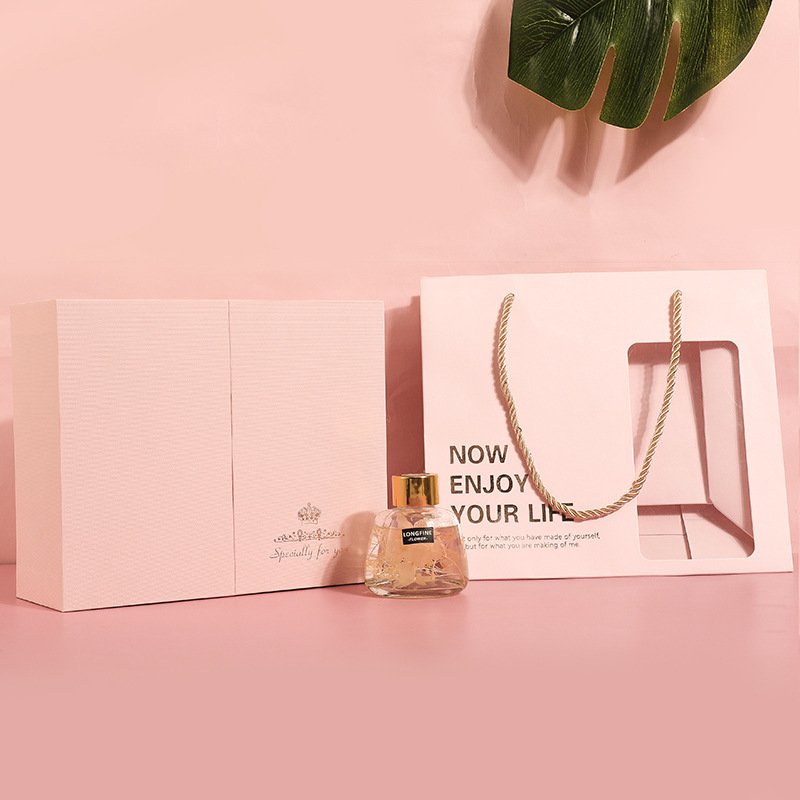 New eternal flower gift box, double-open gift box, handbag, ring box, high-end companion gift box, necklace jewelry box