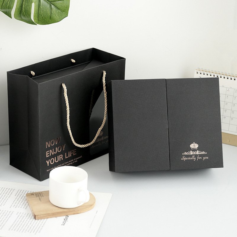 New eternal flower gift box, double-open gift box, handbag, ring box, high-end companion gift box, necklace jewelry box