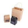 Window kraft paper bag, exquisite tea packaging box, retro corrugated box