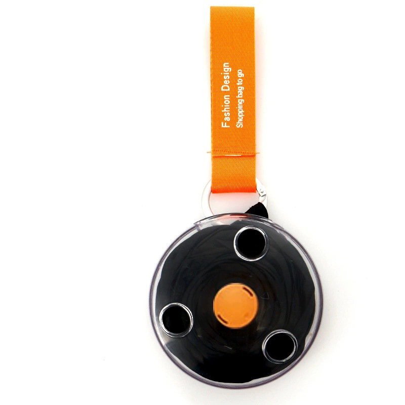 Portable small disc polyester bag folding supermarket storage shopping bag portable Oxford bag can be printed with logo