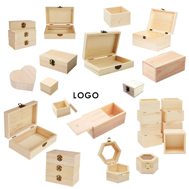 Customized solid wood essential oil box specimen small wooden box wooden gift packaging box nine-square grid uncovered wooden box storage box