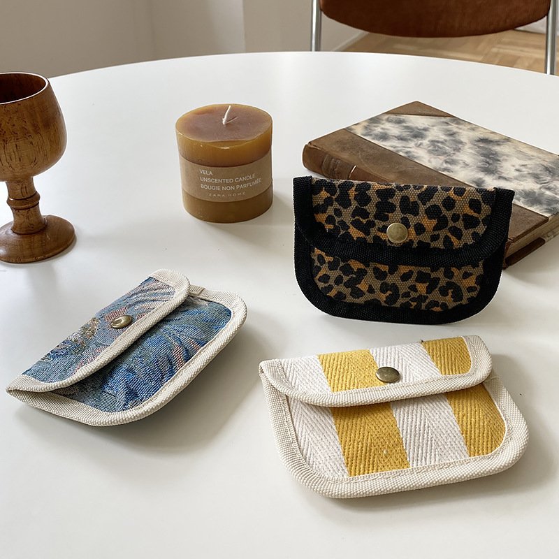 Coin purse bag, ID card, driver's license cover, earphone bag, canvas key bag, tiger ring bag